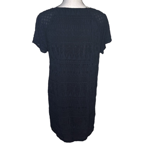 Velvet by Graham and Spencer Black Short Sleeve Mini Dress Cover Up small - Picture 2 of 11